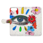 Marino Hata (de mali)のFlower in your eye Book-Style Smartphone Case:Opened (outside)