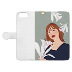 ゆうみのy Book-Style Smartphone Case:Opened (outside)