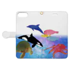 St.SKの水族館 Book-Style Smartphone Case:Opened (outside)