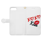 a♡のkiss Book-Style Smartphone Case:Opened (outside)