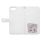 しぱしぱのすなねこ Book-Style Smartphone Case:Opened (outside)