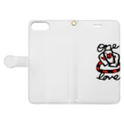 Daichi.SのOne love Book-Style Smartphone Case:Opened (outside)