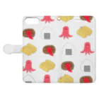 食いしん坊ママのお弁当のおかずくん Book-Style Smartphone Case:Opened (outside)