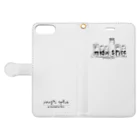 Drums and Cajon　あんりの★magic spice 手帳型スマホケース　White Book-Style Smartphone Case:Opened (outside)