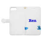 猫族＊犬族の部屋の猫族＊犬族の部屋『Ren』3 Book-Style Smartphone Case:Opened (outside)