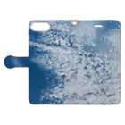 happy_mameの＊BLUE&WHIGHT＊空と雲 Book-Style Smartphone Case:Opened (outside)