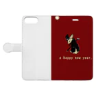 夏姫物語のhappy　new  year Book-Style Smartphone Case:Opened (outside)