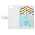 utoutoのBalloonmouse Book-Style Smartphone Case:Opened (outside)