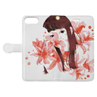 azbiin-shopのnerine-Tshirt Book-Style Smartphone Case:Opened (outside)