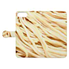 miaulementの麺！ Book-Style Smartphone Case:Opened (outside)