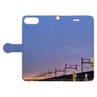 yukkyの夕焼 Book-Style Smartphone Case:Opened (outside)