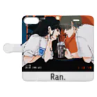 Ran.のCoffee time Book-Style Smartphone Case:Opened (outside)