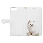 のふぇの店のねこすまほ Book-Style Smartphone Case:Opened (outside)