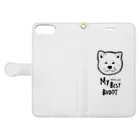 MIWA姐のマイベストバディ秋田犬 Book-Style Smartphone Case:Opened (outside)