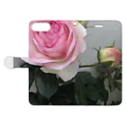 Glowの薔薇 Book-Style Smartphone Case:Opened (outside)