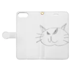 nyanCHiBi shopのどら社長 Book-Style Smartphone Case:Opened (outside)