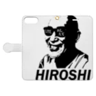 willのHIROSHI２ 手帳型スマホケースを開いた場合(外側)