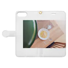 rrbSANの楽しい昼食 Book-Style Smartphone Case:Opened (outside)