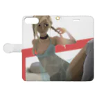 可愛い女の子職人vent4444の後光 Book-Style Smartphone Case:Opened (outside)