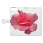 でおきしりぼ子の実験室のThe Rose (Half-blooming) Book-Style Smartphone Case:Opened (outside)