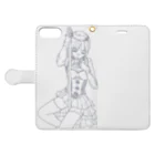 可愛い女の子職人vent4444のポール Book-Style Smartphone Case:Opened (outside)