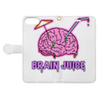 KnocKsのBRAIN JUICE Book-Style Smartphone Case:Opened (outside)