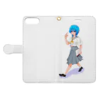 wmatpmentの日直セーラー女の子 Book-Style Smartphone Case:Opened (outside)