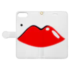 Niea999’s プチハッピー shopのLips Book-Style Smartphone Case:Opened (outside)