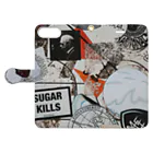 AMINOR (エーマイナー)のStreet Art Wall Stickers Book-Style Smartphone Case:Opened (outside)