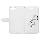 Nekoのぎんすんandまんぼちゃん Book-Style Smartphone Case:Opened (outside)