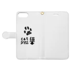 syamadesignの猫press-00 Book-Style Smartphone Case:Opened (outside)