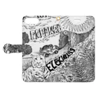 ELEKIBASS SHOPのTIGER 手帳型スマホケース Book-Style Smartphone Case:Opened (outside)