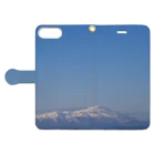 Chan6314の鳥海山と空 Book-Style Smartphone Case:Opened (outside)