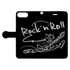 ばんやスマホケースのRock’n’Roll  Book-Style Smartphone Case:Opened (outside)