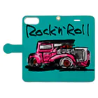 ばんやスマホケースのRock’n’Roll  Book-Style Smartphone Case:Opened (outside)