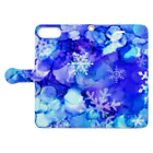 始季彩＠suzuriのsnowflake Book-Style Smartphone Case:Opened (outside)