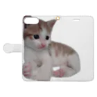 だっくのちびねこ Book-Style Smartphone Case:Opened (outside)