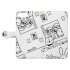 BabyShu shopのノスタルジー鷺ハムシリーズwhiteスマホケース Book-Style Smartphone Case:Opened (outside)