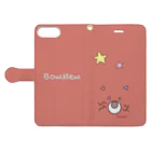 PonNeRu☆のBowMew＊手帳型スマホケース Book-Style Smartphone Case:Opened (outside)