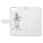 怒りのTシャツ売り場のH-MAN Book-Style Smartphone Case:Opened (outside)