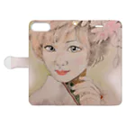 keikororinのKIMONOgirl Book-Style Smartphone Case:Opened (outside)