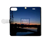 空置き場店のCountryside sunset 〜田舎の夕焼け〜 Book-Style Smartphone Case:Opened (outside)