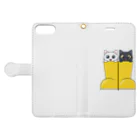 アクセルスタイルの可愛い長靴ねこ Book-Style Smartphone Case:Opened (outside)