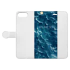 SEE THE SEAの外洋 The open ocean Book-Style Smartphone Case:Opened (outside)