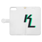 KLNetowkのKLNetworkロゴグッズ Book-Style Smartphone Case:Opened (outside)