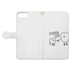 arakawa_eの心臓くん Book-Style Smartphone Case:Opened (outside)