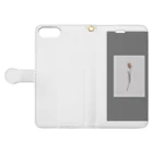rilybiiのtulip gray Book-Style Smartphone Case:Opened (outside)