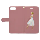 atelier✳︎miraのLOVE BALLET  Book-Style Smartphone Case:Opened (outside)