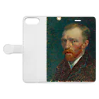 art-standard（アートスタンダード）のゴッホ（Vincent van Gogh） / 自画像 （Selbstbildnis）1887 手帳型スマホケースを開いた場合(外側)