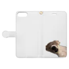 すいーとbabyのすやぴこな大きい犬 Book-Style Smartphone Case:Opened (outside)